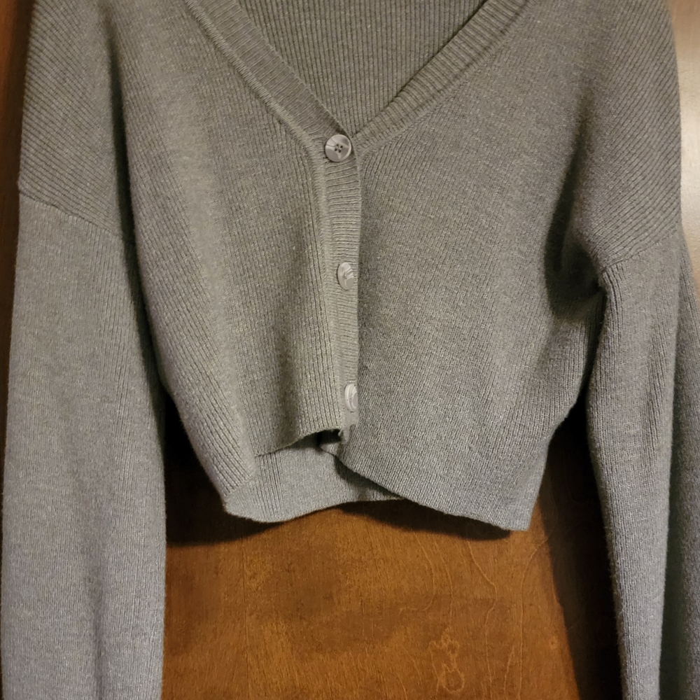 FITZ + EDDI Gray Sweater Size L